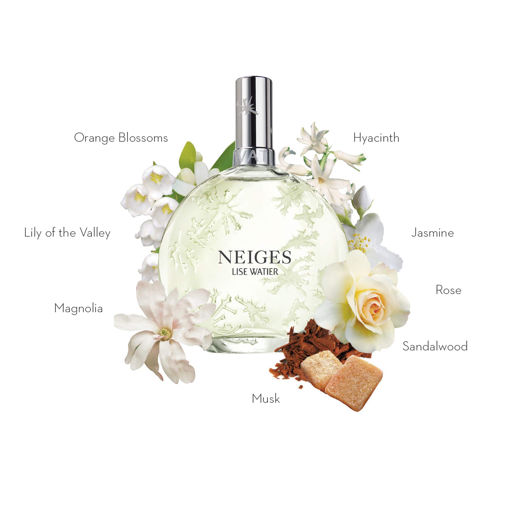 Amazon.com : Lise Watier Neiges Eau de Toilette Spray, 3.34 fl oz